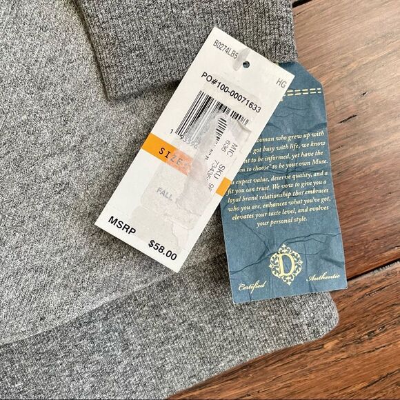 Democracy Patchwork Sweatshirt Dolman Sleeve - Picture 3 of 7